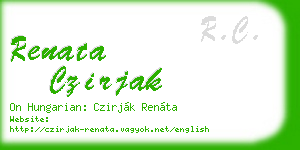 renata czirjak business card