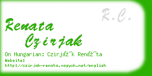 renata czirjak business card